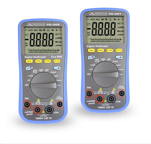 Digital multimeter - PD-350, PD-351, PD-352 - PROMAX ELECTRONICA - portable / 1000 V / 20 A