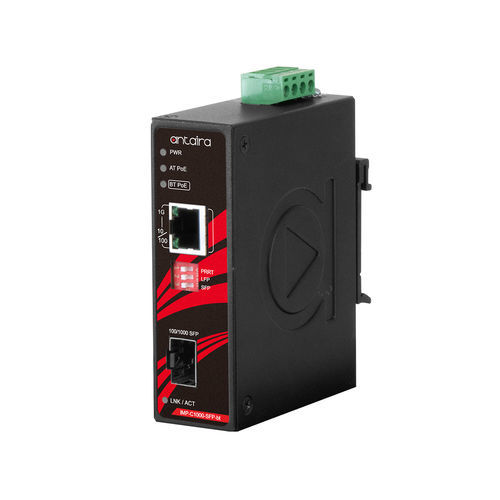 Speed converter - IMP-C1000-SFP-bt - Antaira Technologies - media / power / pressure