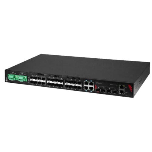 Managed ethernet switch - LMX-3228G-10G-SFP-DD - Antaira Technologies - 32 ports / gigabit Ethernet / gigabit
