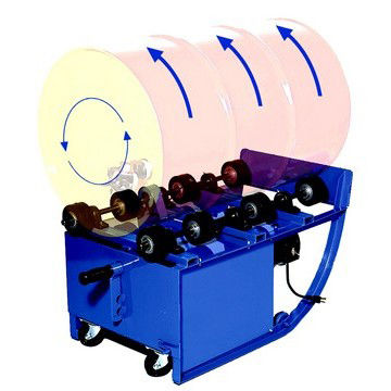 Rotary drum mixer - 201 - INDCO - mobile / batch / for liquids