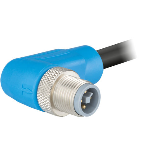 Right-angle connector - A712-TMA043UP series - HUMMEL - electrical power supply / male / screw-locked