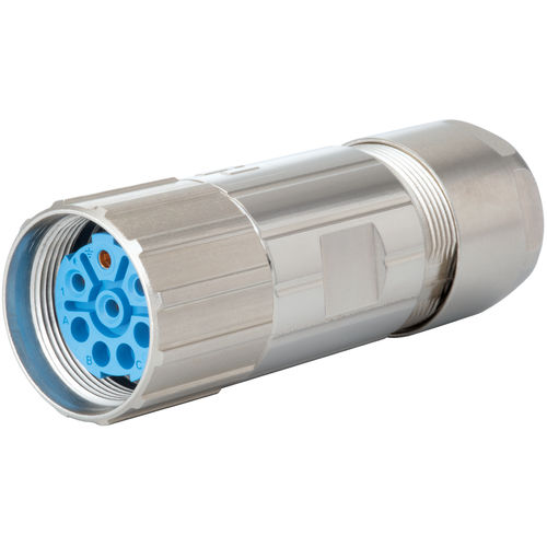 Cable connector - 7.5 series  - HUMMEL - electrical power supply / DIN / circular