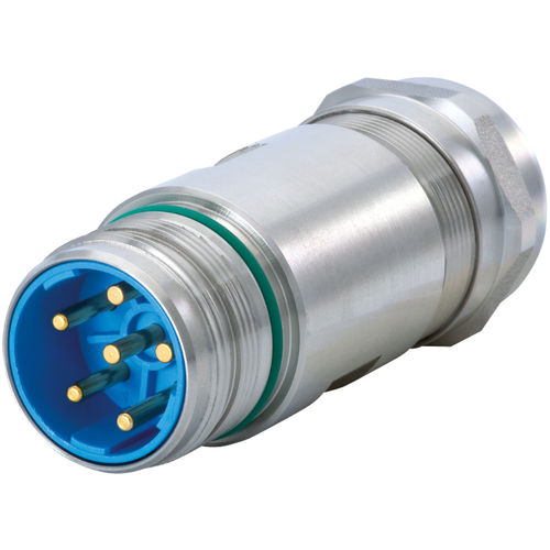 Electrical power supply connector - 7.564 series - HUMMEL - DIN / circular / plug-in
