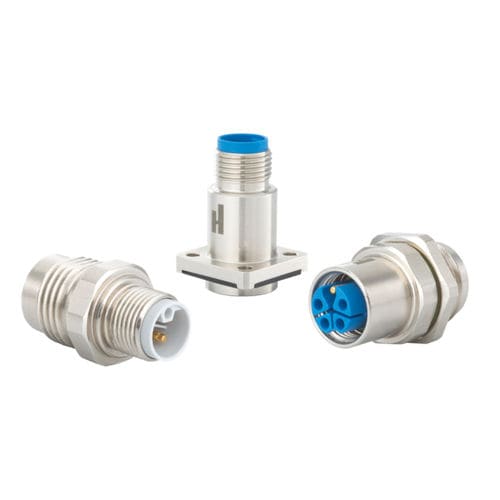 Electrical power supply connector - A712-7 series - HUMMEL - circular / screw-locked / M12