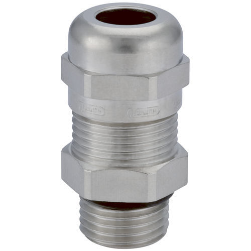 Nickel-plated brass cable gland - HSK-M-EMC-D - HUMMEL - nitrile butadiene rubber (NBR) / IP68 / IP69K