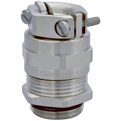 Nickel-plated brass cable gland - HSK-MZ-EMC - HUMMEL - polyamide / nitrile butadiene rubber (NBR) / IP68