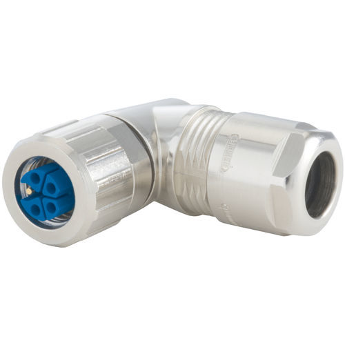 Cable connector - A712-7 Series - HUMMEL - electrical power supply / right-angle / screw-locked