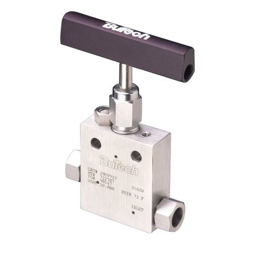 Needle valve - 20UV series - Haskel - lever control / regulating / flow control