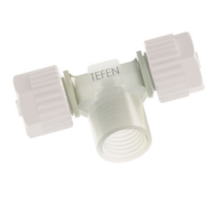 Hydraulic fitting - 22057346021  - TEFEN - screw-in / T-shaped / BSPT