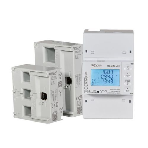 Single-phase electric energy meter - UEM4L - Algodue Elettronica - three-phase / DIN rail / RS-485