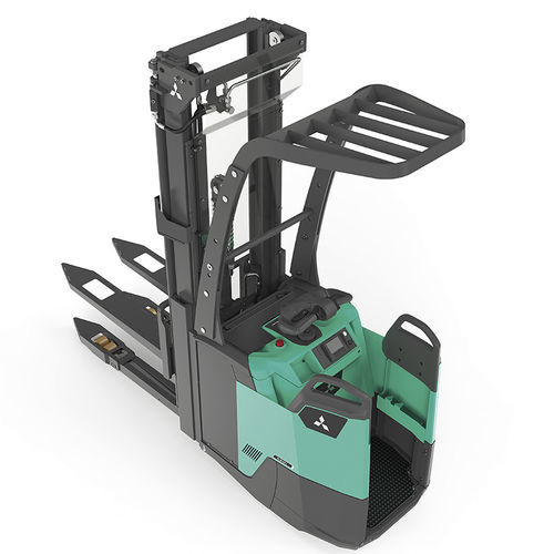 Electric stacker truck - SBV/SBF12-16N3(I)(S)(R)(S) series - Mitsubishi Forklift Trucks - stand-on / platform / 24 V