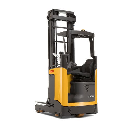 Electric reach truck - RT series - TCM Forklift - side-facing seated ...