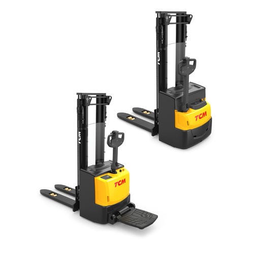 Pallet stacker truck - SP series - TCM Forklift - electric / with rider ...