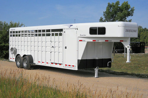 Gooseneck trailer - Landoll - for horses / 2-axle