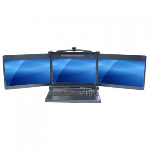 Multiple display rack drawer - PKD8175 - Acnodes Corporation - console / keyboard / LCD monitor