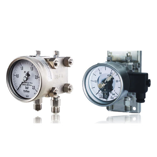 Differential pressure gauge - TMP 301 - Trafag AG sensors & controls - analog / stainless steel / with electrical contact