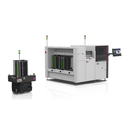 AGV loading and unloading system - AMS 03 - ASYS GROUP - for printed circuits / for magazines and newspapers / automatic