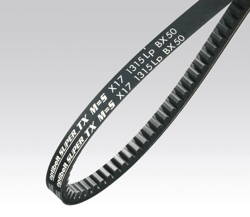 Slotted belt - SUPER TX - Optibelt - rubber / pulley / raw edge