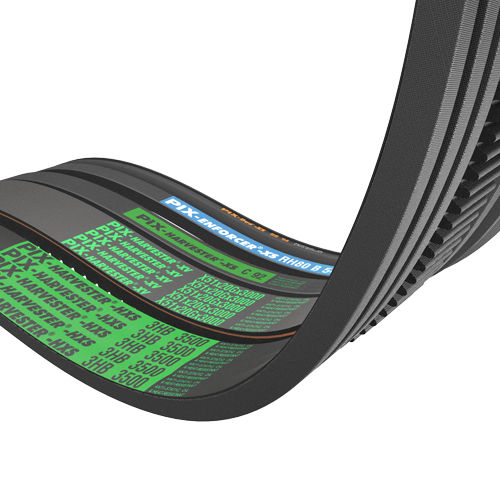 Agricultural power transmission belt - PIX Transmissions Limited - toothed / V / rubber