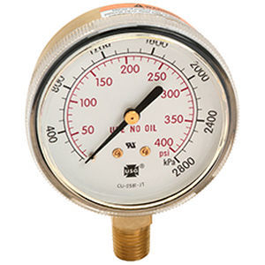 Absolute pressure gauge - 600 - AMETEK Pressure - dial / threaded / brass