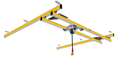 Double-girder overhead travelling crane - ZHB - ABUS Kransysteme GmbH - suspended