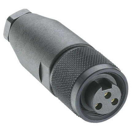 Electrical power supply connector - HIRSCHMANN - circular / female / male