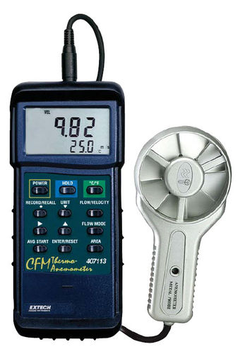 Vane anemometer - 407113   - Extech - digital / portable