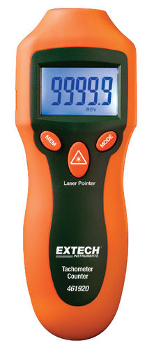 Laser tachometer - 461920    - Extech - handheld / with LCD display / robust