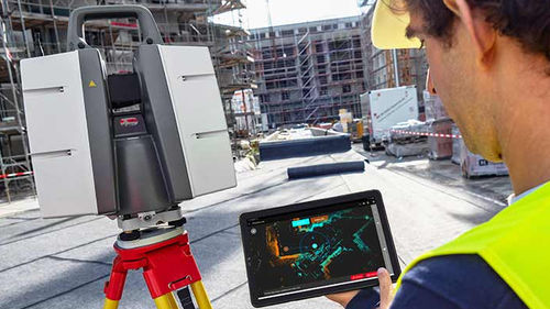 Interface mobile app - Cyclone FIELD 360 - Leica Geosystems - data acquisition / imaging / control