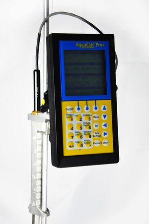 Digital indicator totalizer - AquaCalc 5000 - GURLEY Precision Instruments - flow / speed / handheld