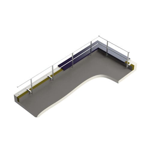 Aluminum railing - EEZ160 series - L'Echelle Européenne - for construction site