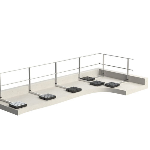 Free-standing railing - EEAP-D series - L'Echelle Européenne - aluminum