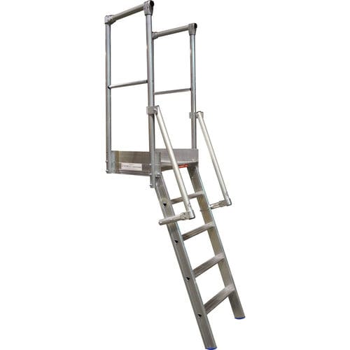Aluminum ladder - LEEVEL805 series - L'Echelle Européenne - for platform