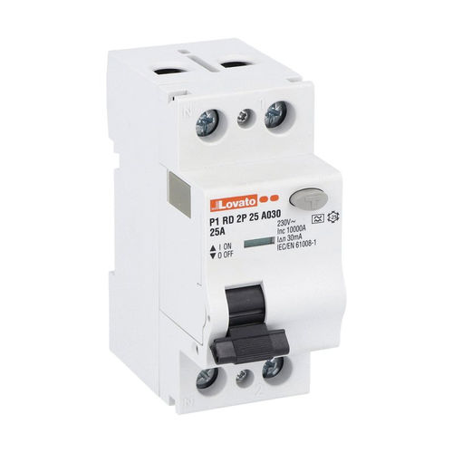 Thermal-magnetic residual current circuit breaker - P1RD series - LOVATO ELECTRIC - 2-pole / 4-pole