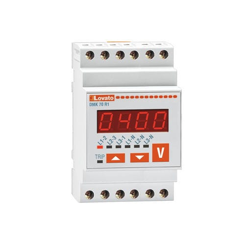 Digital voltmeter - DMK70R1 - LOVATO ELECTRIC - DIN rail / AC