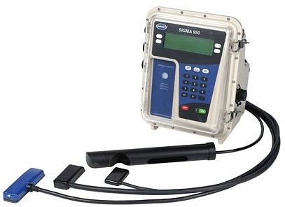 Ultrasonic flow meter - SIGMA 950 - Hach - volume / for water / clamp-on