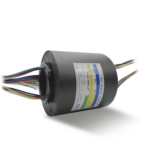 Through-hole slip ring - LPT050 -0610/1815 - JINPAT Electronics Co., Ltd. - for medical equipment / for wind turbine / fiber brush