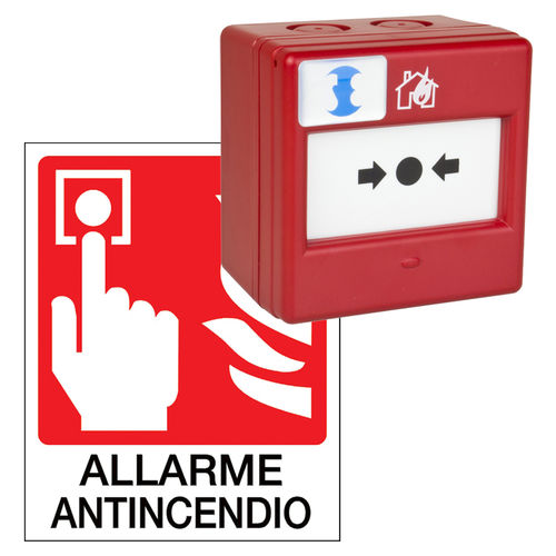 Fire alarm manual call point - 55323  - SIRENA S.p.A. - resettable