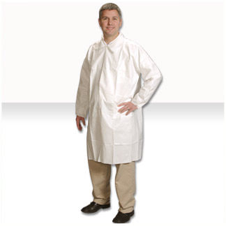 Work gown - ComforTech® LC-J2621 series - ALPHA PRO TECH - chemical protection / waterproof / fabric