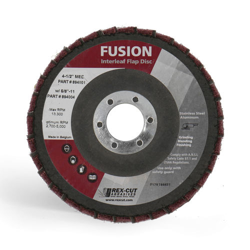 Finishing flap disc - FUSION - Rex-Cut Abrasives - non-woven