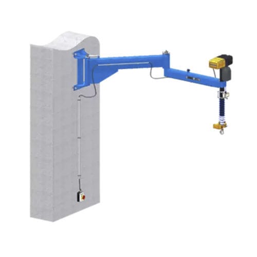 Wall-mounted jib crane - GWD-TR - GIS AG - 180° / articulated / lifting