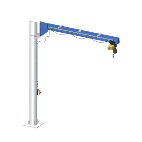 Pillar jib crane - IPE - GIS AG - 360° / electric / telescopic