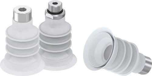 Bellows suction cup - ZFBL series - ZIMMER GROUP - round / silicone / NBR