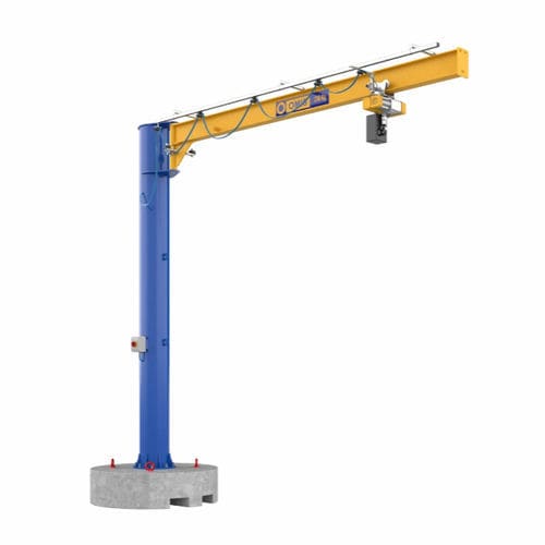 Pillar jib crane - CTZ - OMIS - 270° / mobile / with hoist