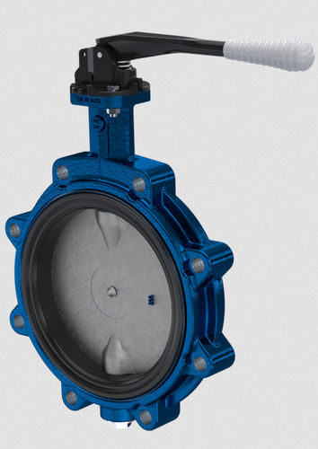 Butterfly valve - AK02 - NieRuf Gmbh - lever / for water / for gas