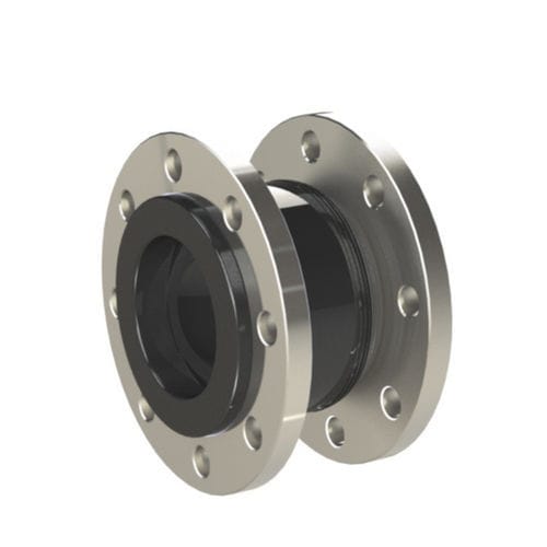 Rubber pipe expansion joint - KP01 - NieRuf Gmbh - steel / round / flange