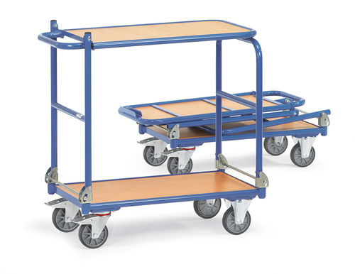 Transport cart - 1140,1141 - fetra - steel / 2 levels / platform