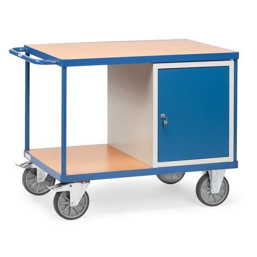 Work station cart - 2432,2433 - fetra - steel / platform / with drawer
