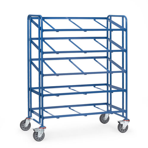 Transport cart - 1383 - fetra - steel / shelf / for Euro containers