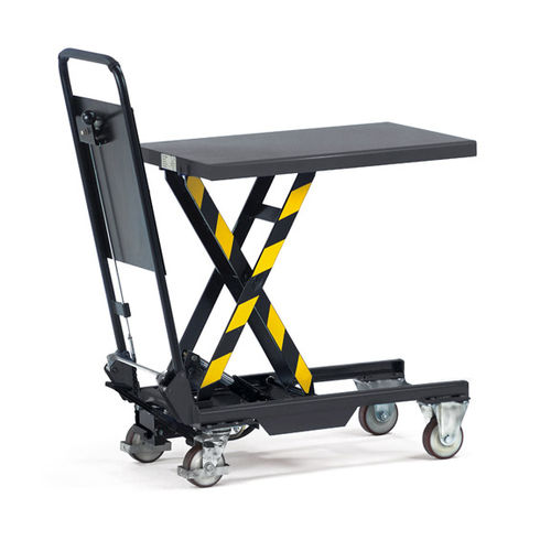 Scissor lift table - 6831 - fetra - hydraulic / foot-operated / mobile